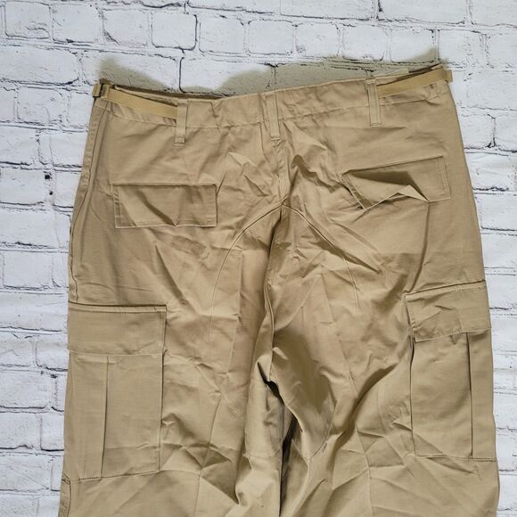 Tru-spec Men's TACTICAL PANTS Large KHAKI Rip Stop (Inseam 29.5 to 32.5) - Picture 9 of 10